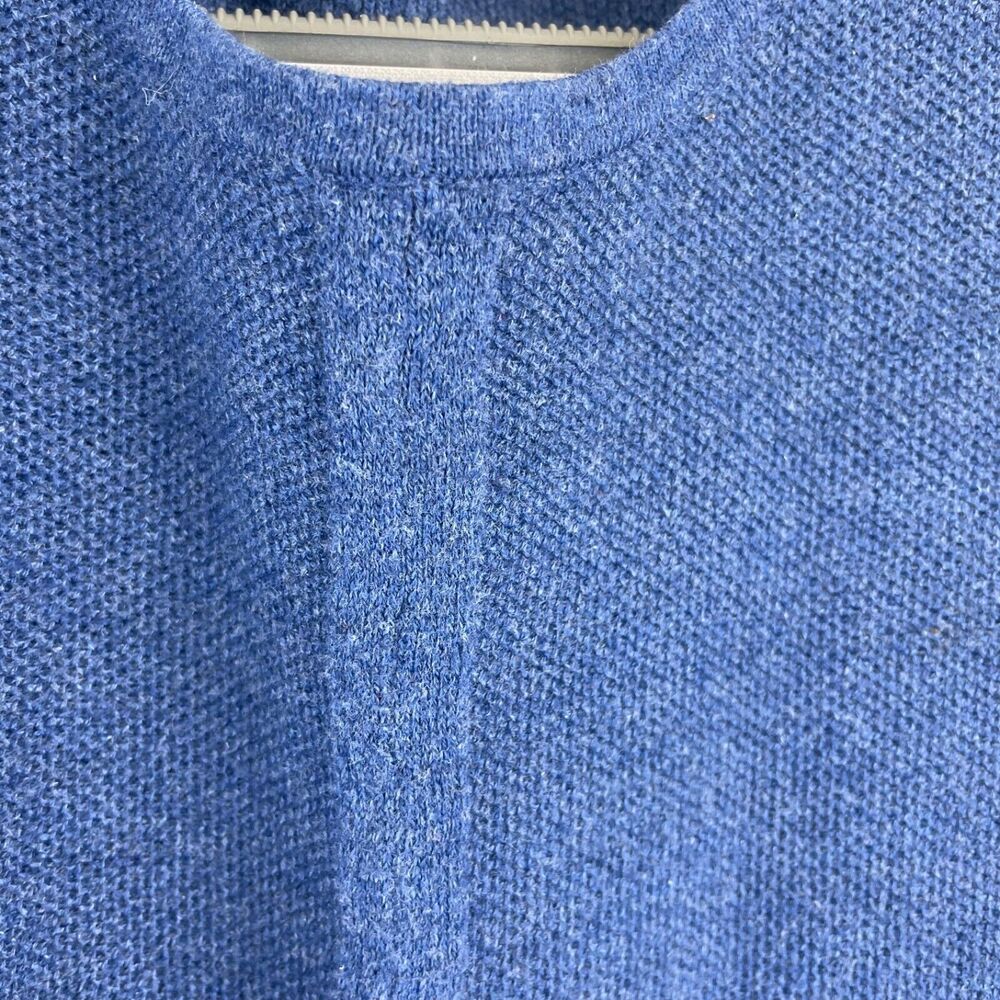 J Jill Women's Blue Tie front Pull Over Sweater Long Sleeve Size L - Picture 4 of 8
